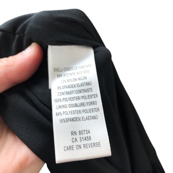 BCBGMaxazria Black Fit and Flare Flowy Dress - Picture 8 of 9